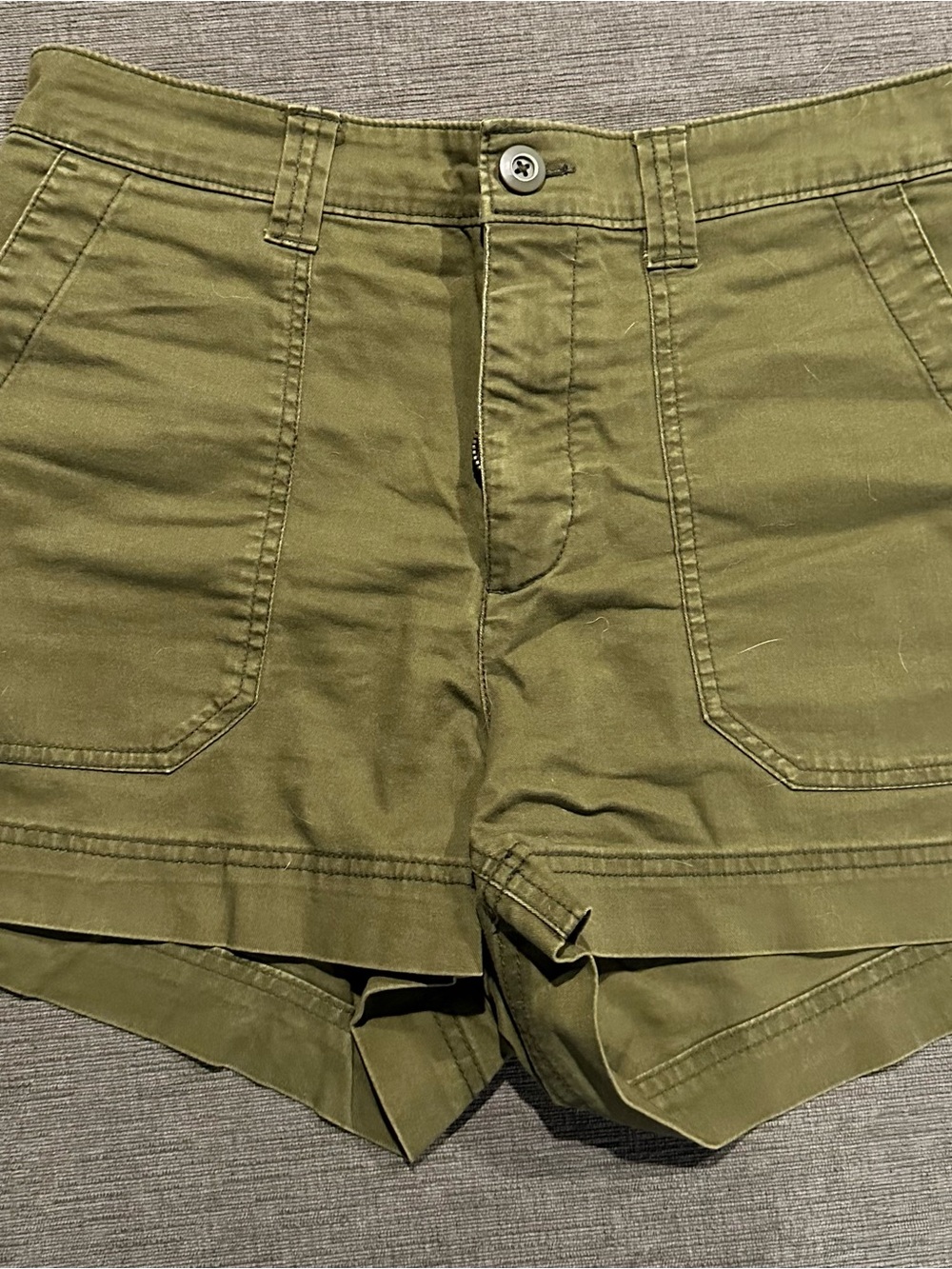 Old Navy Olive Utility Jean Shorts